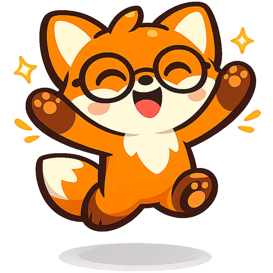 Vulpi fox excited about a first real conversation